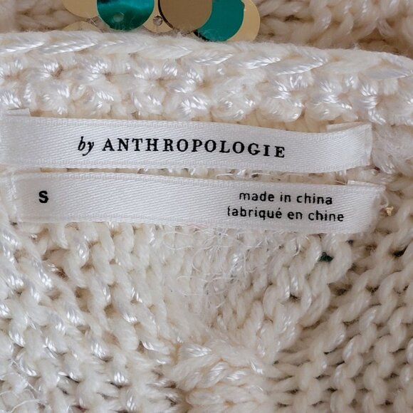 Anthropologie Lara Sequin Embellished Knit Sweater Small - Picture 3 of 8